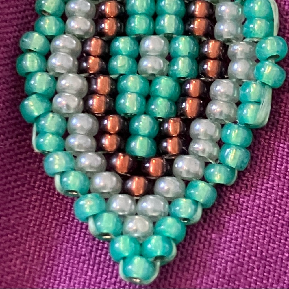 HAND CRAFTED BOHEMIAN BEADED EARRINGS *NEW *JAPANESE GLASS BEADS *LIGHTWEIGHT - Picture 3 of 8